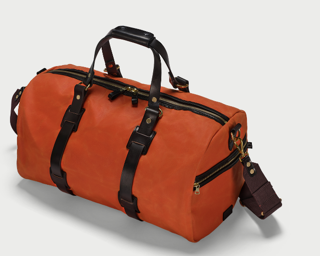 Weekender groß // Waxed Canvas // Orange