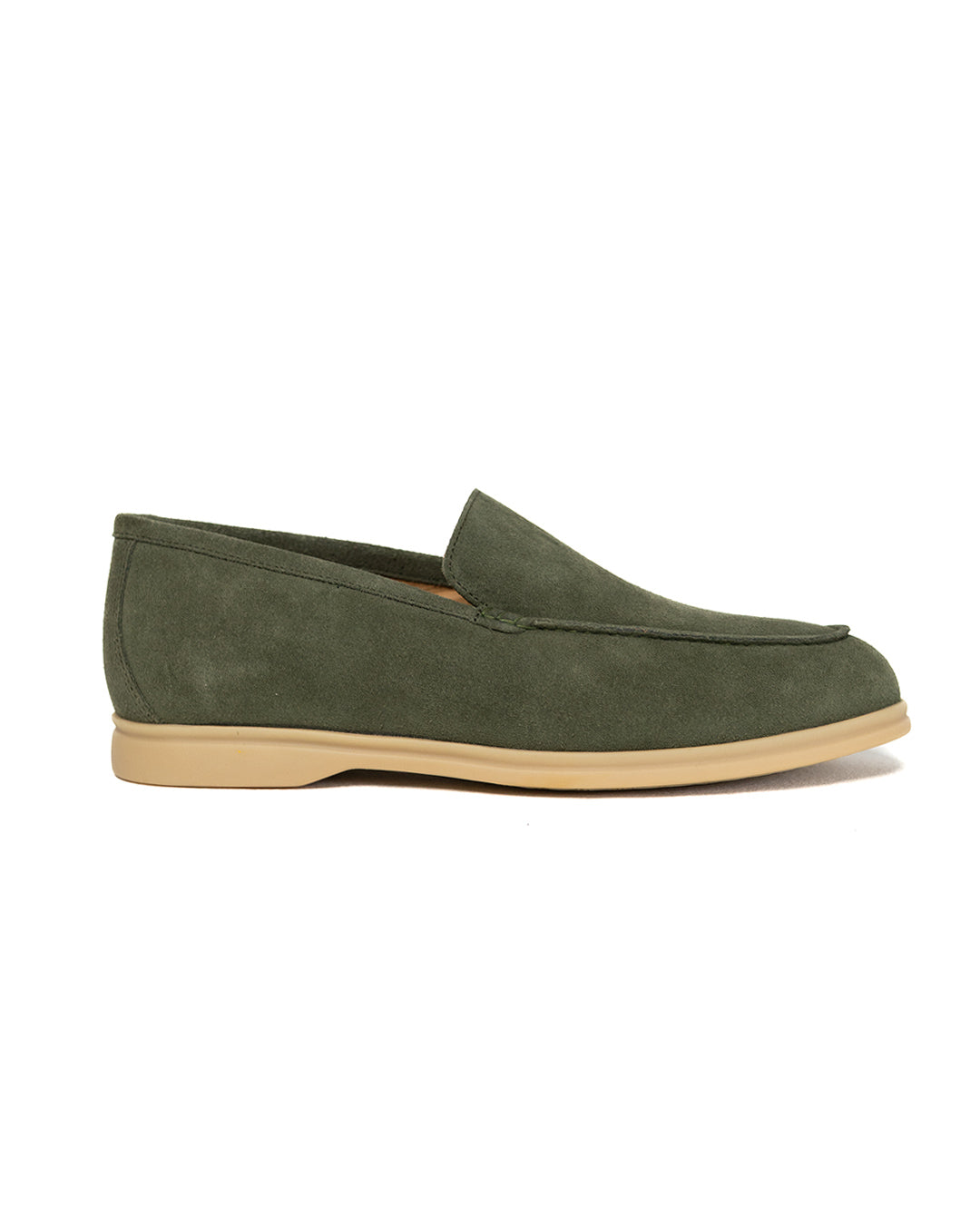 Vela II // Thymian Suede // Sohle Ecru