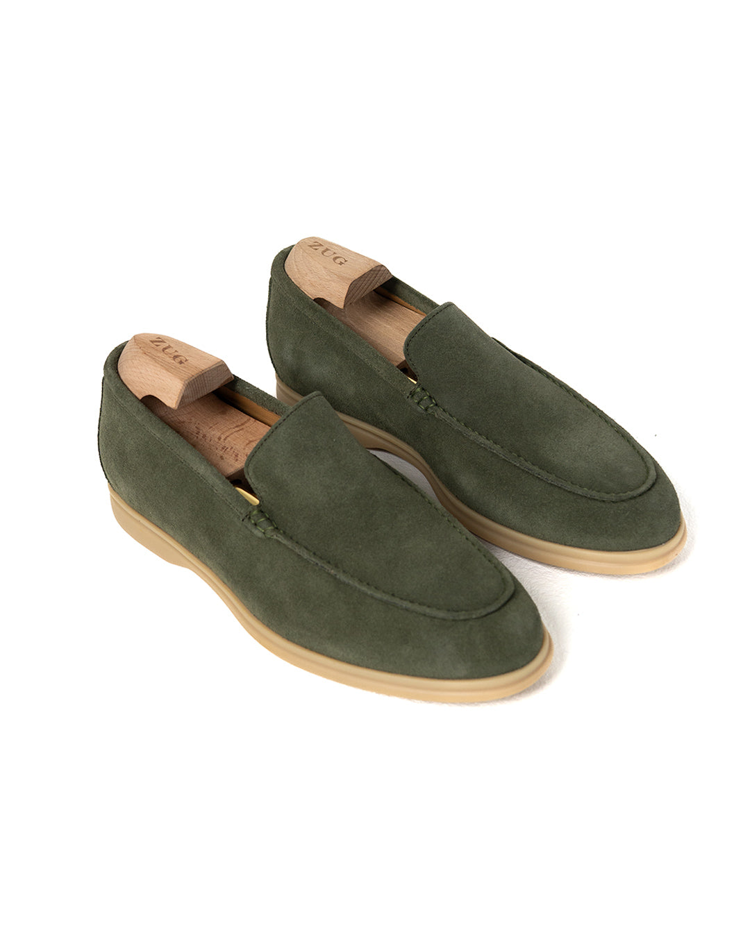 Vela II // Thymian Suede // Sohle Ecru
