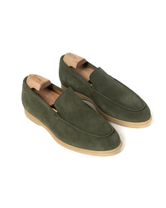 Vela II // Thymian Suede // Sohle Ecru