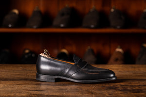 Full Strap Loafer // Boxcalf // Schwarz // Rendenbach Ledersohle